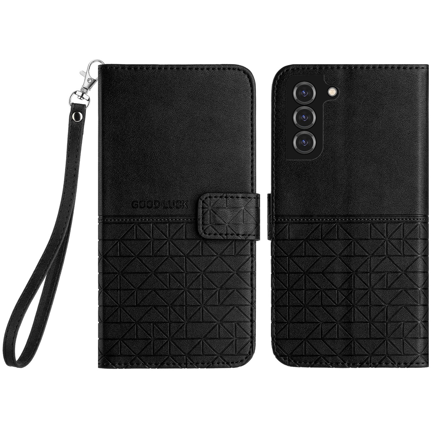 For Samsung Galaxy S22 5G Microfiber Leather Wallet Stand Case Geometric Imprinted Phone Cover For Samsung Galaxy S22 5G Microfiber Leather Wallet Stand Case Geometric Imprinted Phone Cover